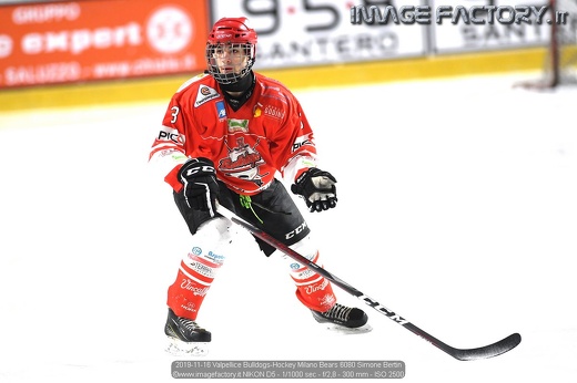 2019-11-16 Valpellice Bulldogs-Hockey Milano Bears 6080 Simone Bertin